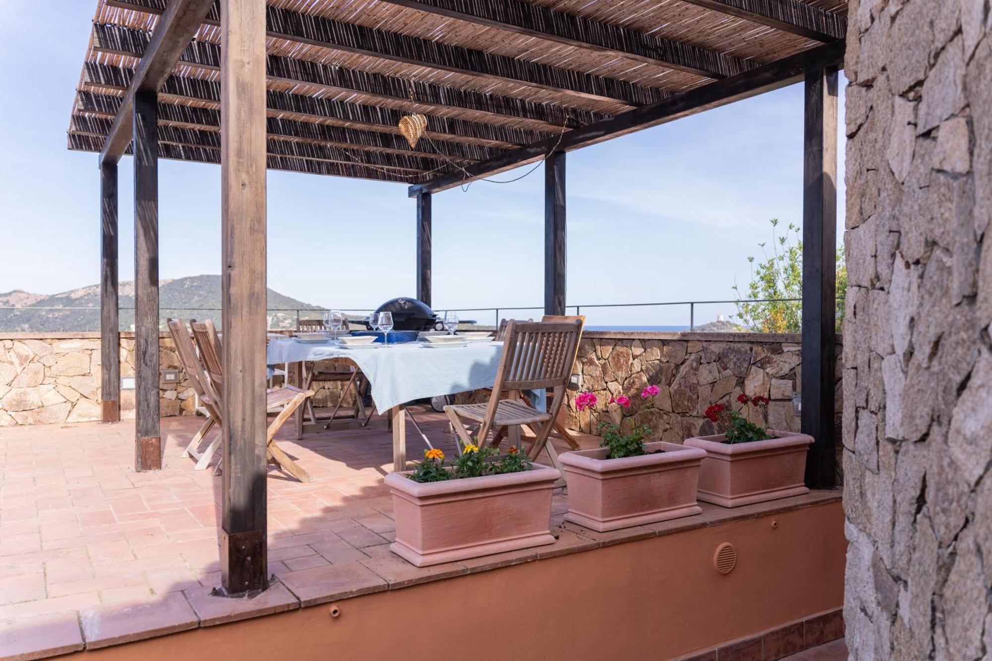 Residenza Del Barone Villa Zoe Chia - Vista Mare Extérieur photo