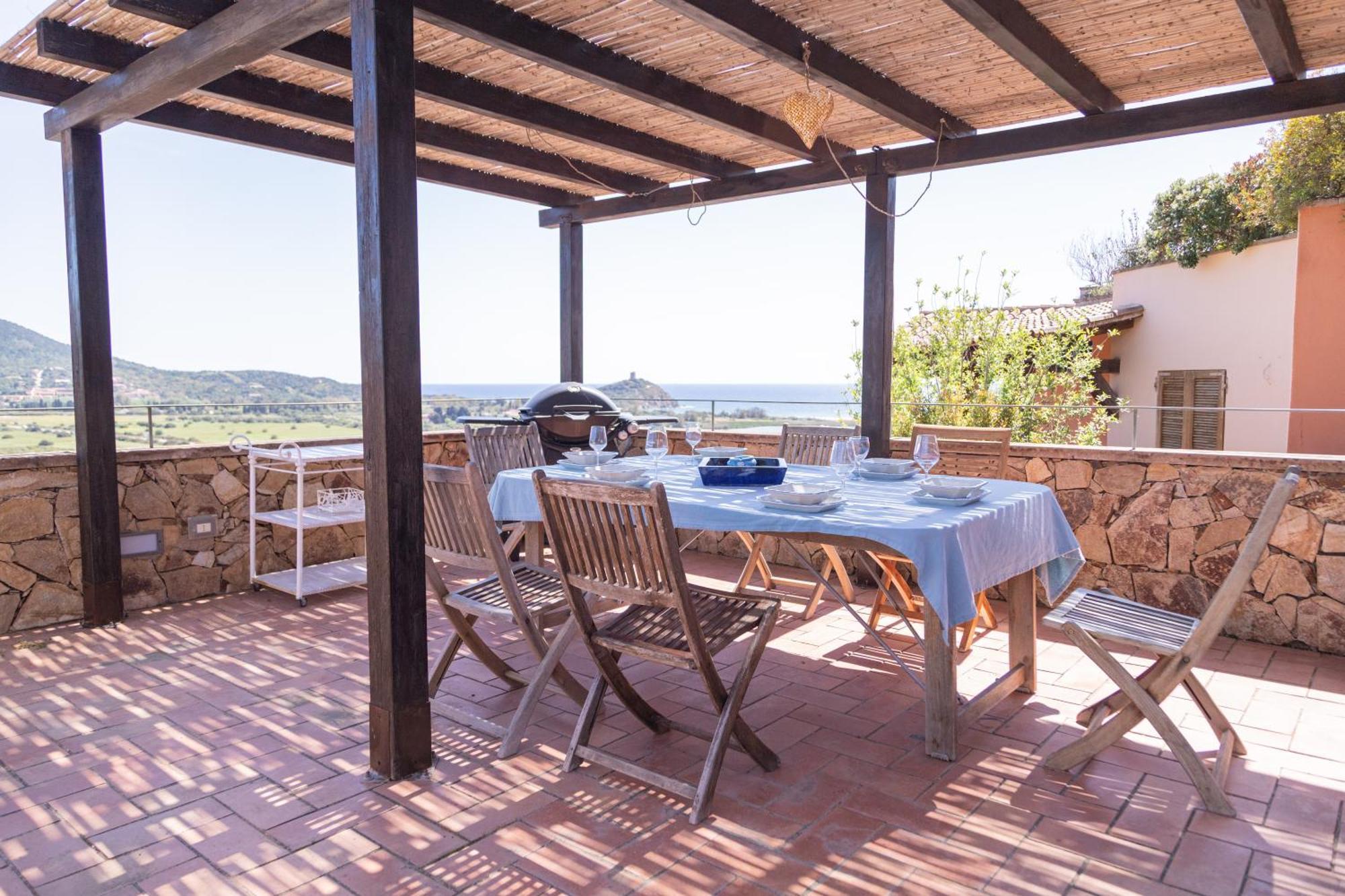 Residenza Del Barone Villa Zoe Chia - Vista Mare Extérieur photo