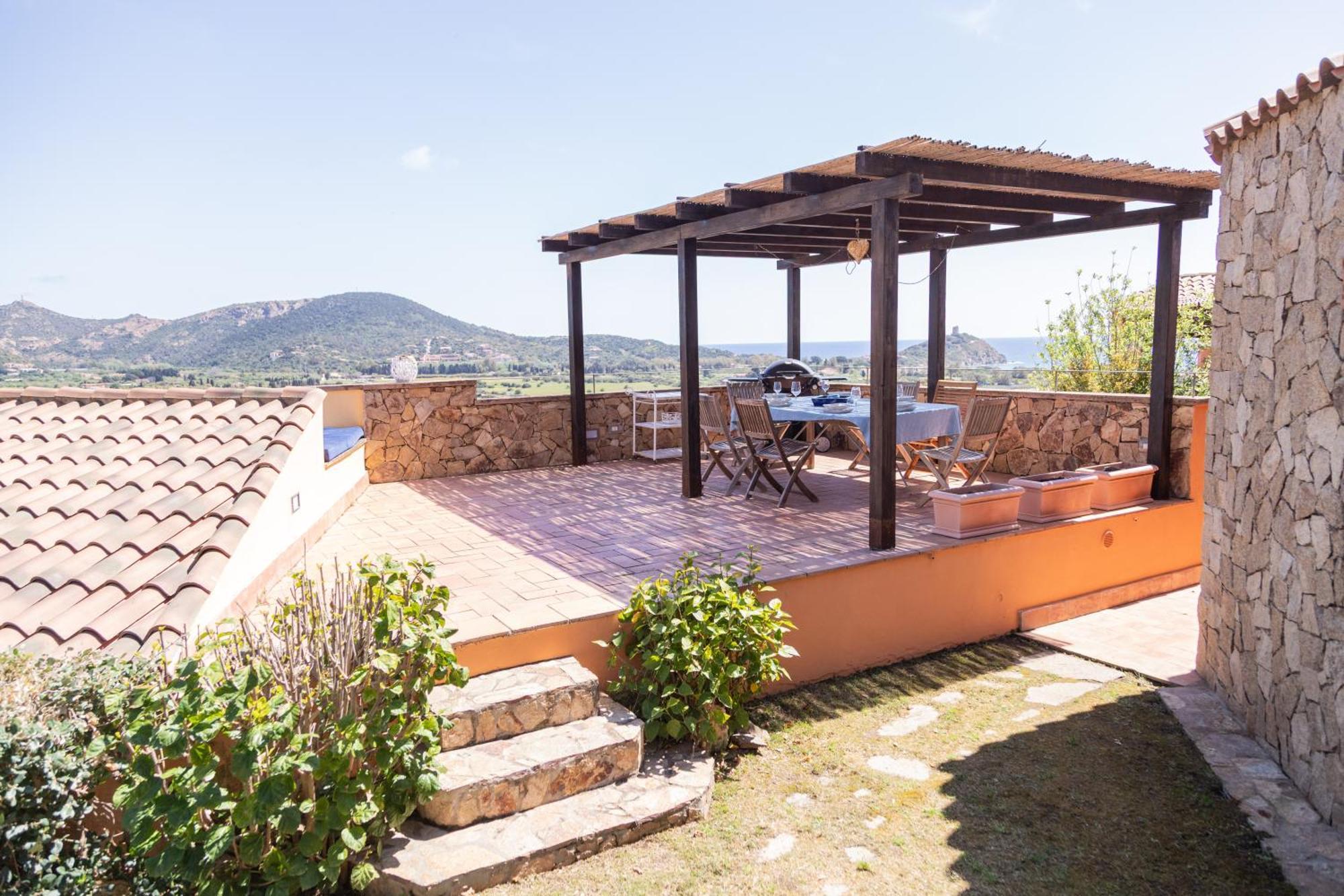 Residenza Del Barone Villa Zoe Chia - Vista Mare Extérieur photo